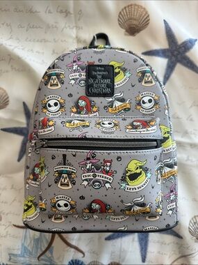 NWT Loungefly The Nightmare Before Christmas Tattoo Art Mini Backpack